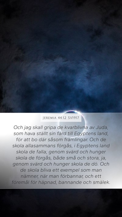 Jeremia 44:12 SV1917 Bible Verse Image