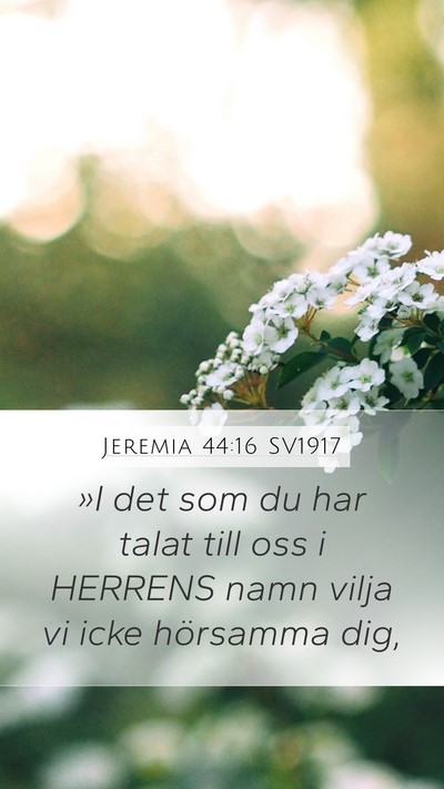 Jeremia 44:16 SV1917 Bible Verse Image