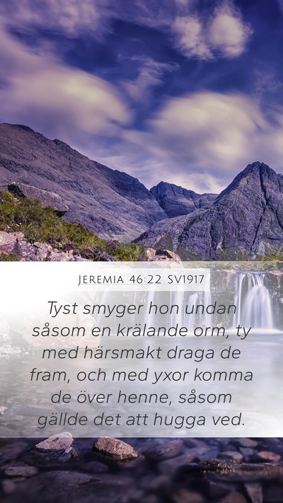 Jeremia 46:22 SV1917 Bible Verse Image