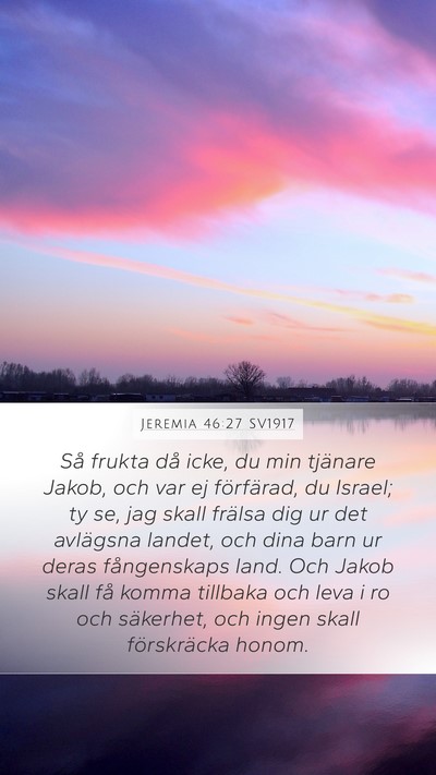 Jeremia 46:27 SV1917 Bible Verse Image