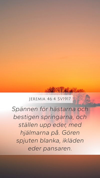 Jeremia 46:4 SV1917 Bible Verse Image