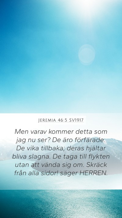 Jeremia 46:5 SV1917 Bible Verse Image