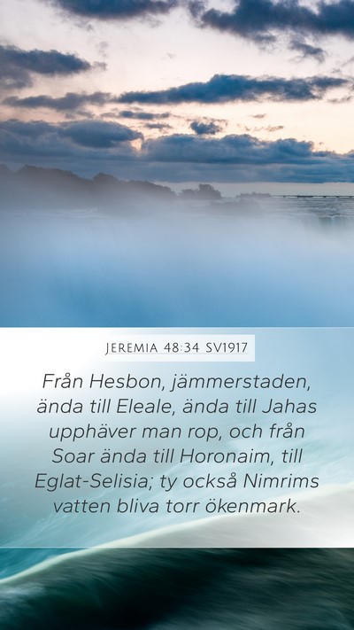 Jeremia 48:34 SV1917 Bible Verse Image