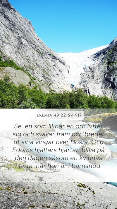 Jeremia 49:22 SV1917 Bible Verse Image