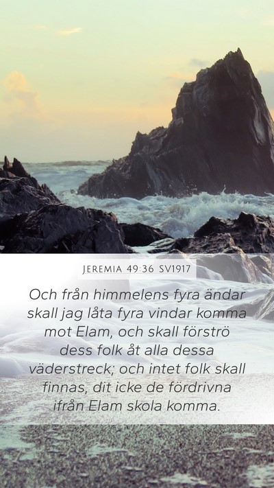 Jeremia 49:36 SV1917 Bible Verse Image
