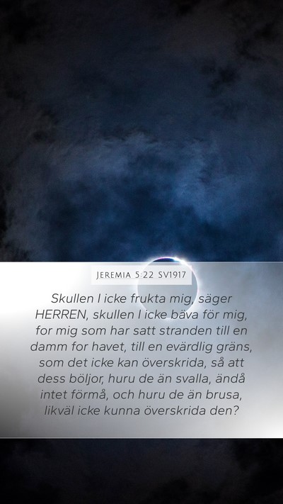 Jeremia 5:22 SV1917 Bible Verse Image