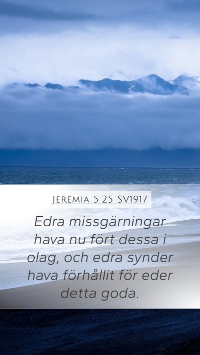 Jeremia 5:25 SV1917 Bible Verse Image
