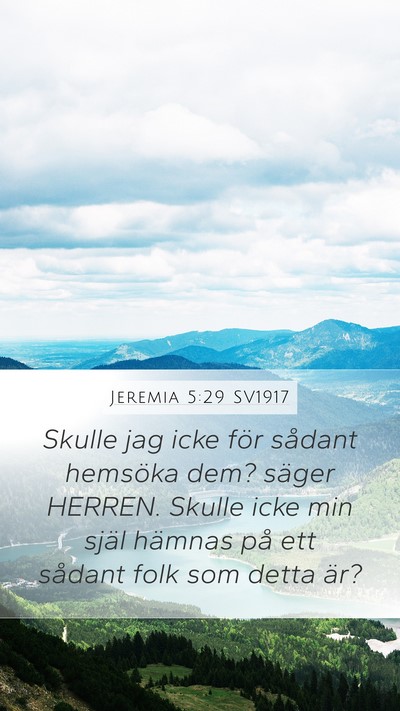 Jeremia 5:29 SV1917 Bible Verse Image