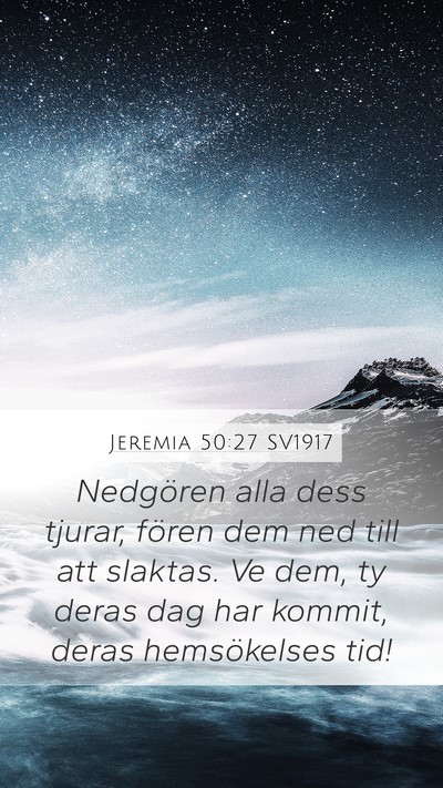Jeremia 50:27 SV1917 Bible Verse Image