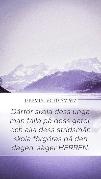 Jeremia 50:30 SV1917 Bible Verse Image