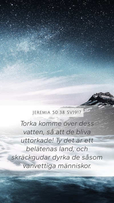 Jeremia 50:38 SV1917 Bible Verse Image