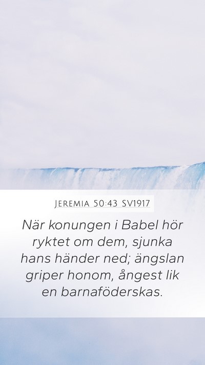 Jeremia 50:43 SV1917 Bible Verse Image