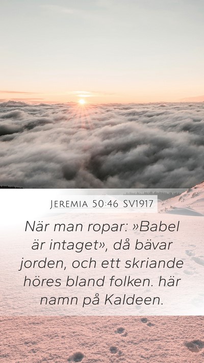 Jeremia 50:46 SV1917 Bible Verse Image