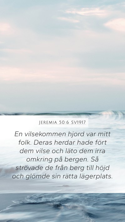 Jeremia 50:6 SV1917 Bible Verse Image