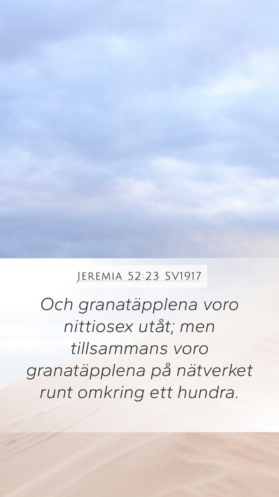 Jeremia 52:23 SV1917 Bible Verse Image