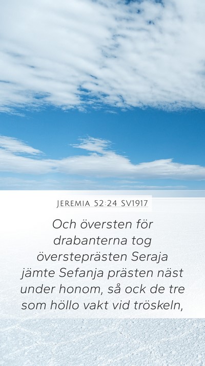 Jeremia 52:24 SV1917 Bible Verse Image
