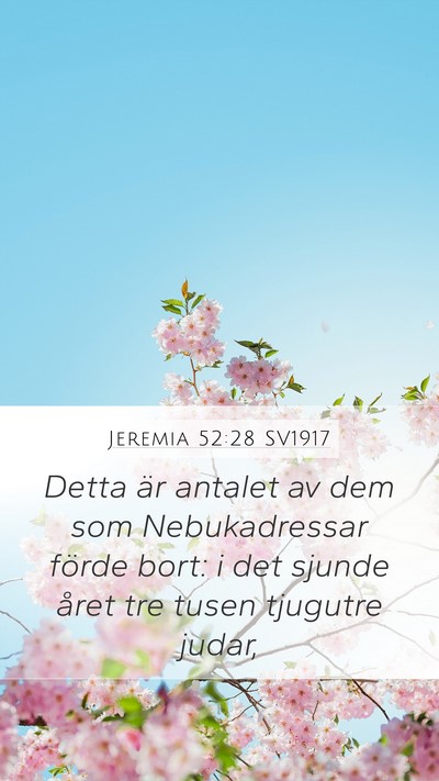 Jeremia 52:28 SV1917 Bible Verse Image