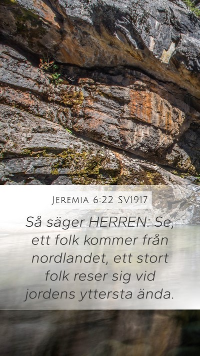 Jeremia 6:22 SV1917 Bible Verse Image