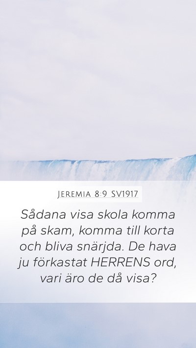Jeremia 8:9 SV1917 Bible Verse Image