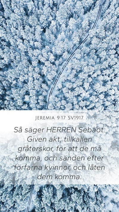 Jeremia 9:17 SV1917 Bible Verse Image