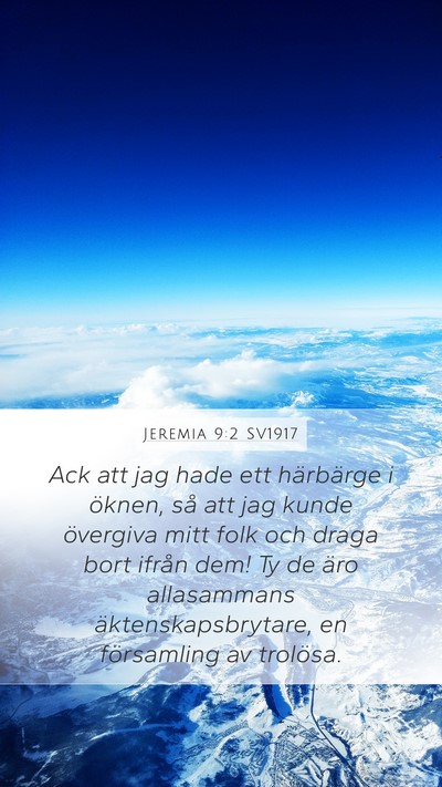 Jeremia 9:2 SV1917 Bible Verse Image