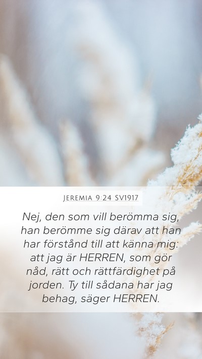 Jeremia 9:24 SV1917 Bible Verse Image