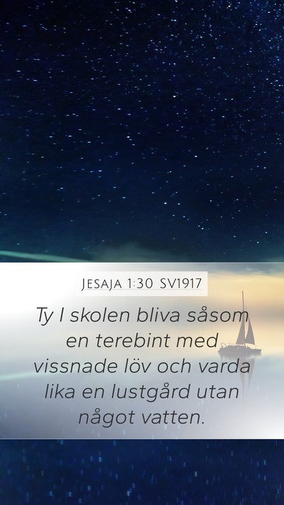 Jesaja 1:30 SV1917 Bible Verse Image
