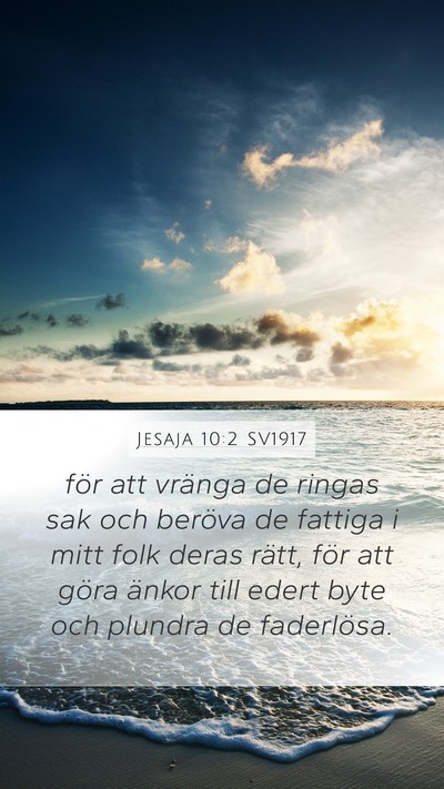Jesaja 10:2 SV1917 Bible Verse Image