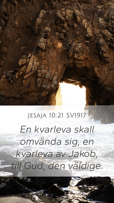 Jesaja 10:21 SV1917 Bible Verse Image