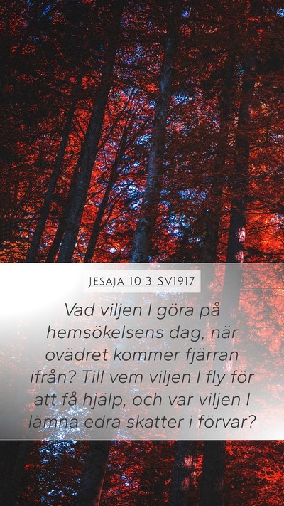Jesaja 10:3 SV1917 Bible Verse Image