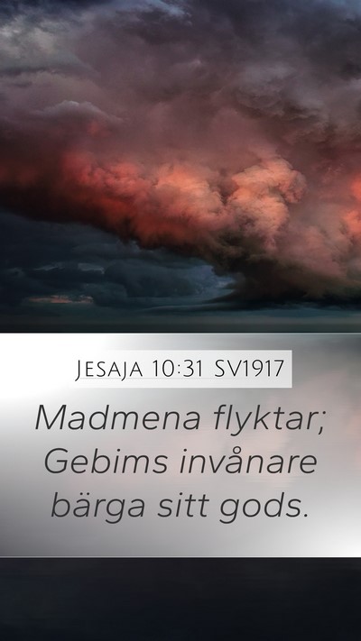Jesaja 10:31 SV1917 Bible Verse Image