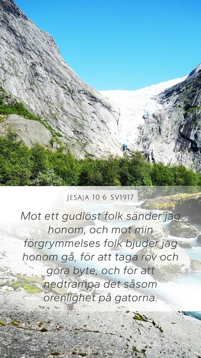 Jesaja 10:6 SV1917 Bible Verse Image