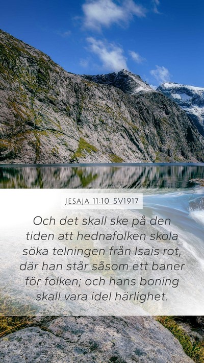 Jesaja 11:10 SV1917 Bible Verse Image