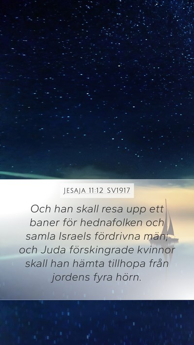 Jesaja 11:12 SV1917 Bible Verse Image