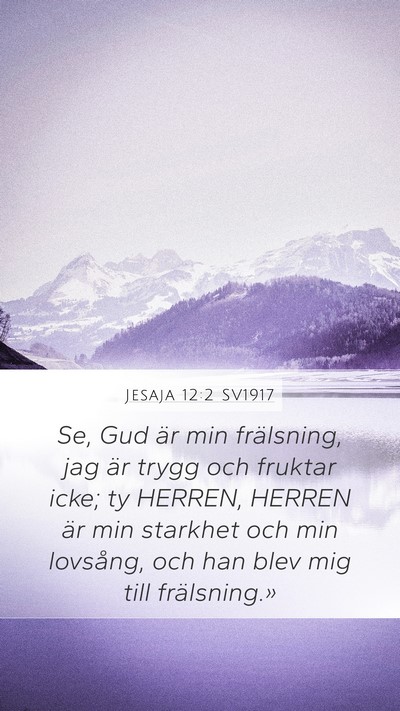 Jesaja 12:2 SV1917 Bible Verse Image