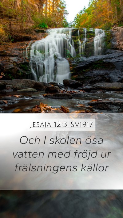 Jesaja 12:3 SV1917 Bible Verse Image