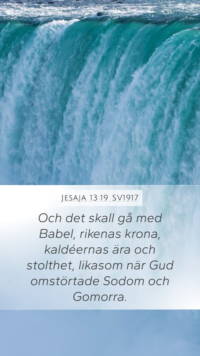 Jesaja 13:19 SV1917 Bible Verse Image