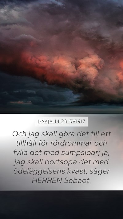 Jesaja 14:23 SV1917 Bible Verse Image
