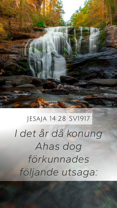 Jesaja 14:28 SV1917 Bible Verse Image