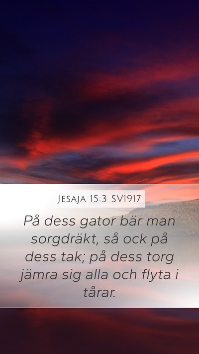 Jesaja 15:3 SV1917 Bible Verse Image