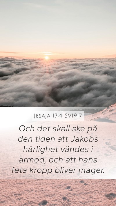 Jesaja 17:4 SV1917 Bible Verse Image