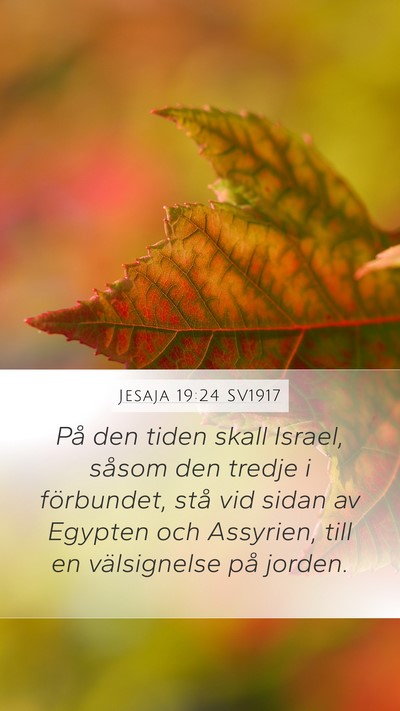 Jesaja 19:24 SV1917 Bible Verse Image