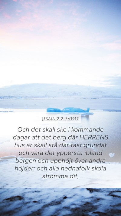 Jesaja 2:2 SV1917 Bible Verse Image
