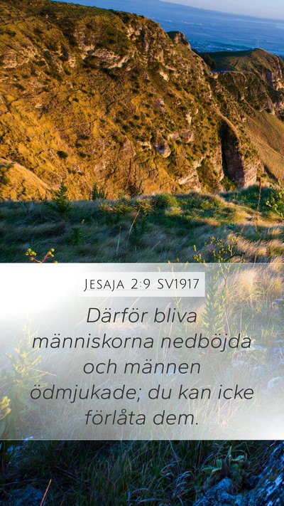 Jesaja 2:9 SV1917 Bible Verse Image