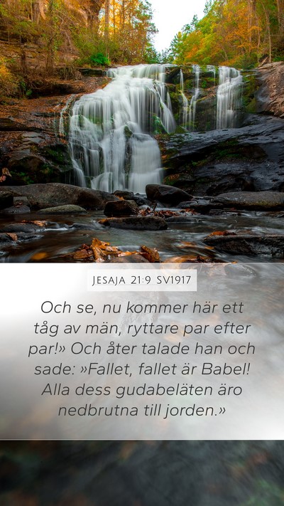 Jesaja 21:9 SV1917 Bible Verse Image