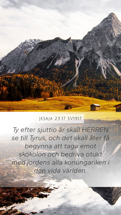 Jesaja 23:17 SV1917 Bible Verse Image