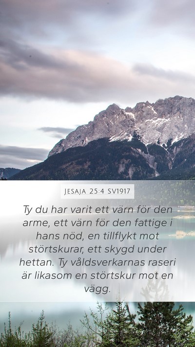 Jesaja 25:4 SV1917 Bible Verse Image