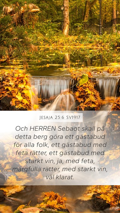 Jesaja 25:6 SV1917 Bible Verse Image