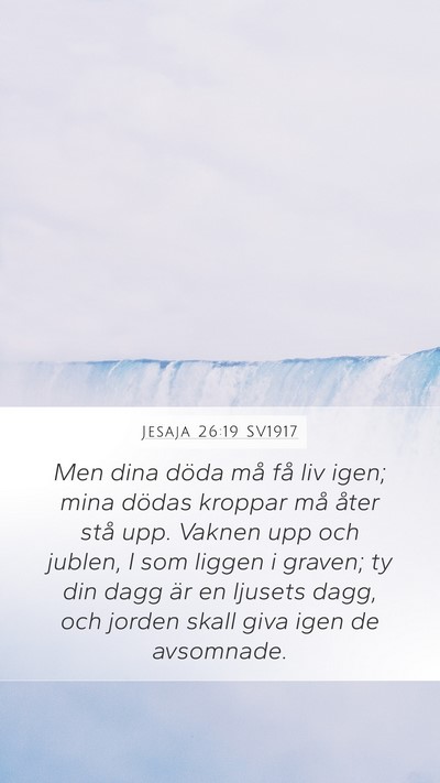 Jesaja 26:19 SV1917 Bible Verse Image