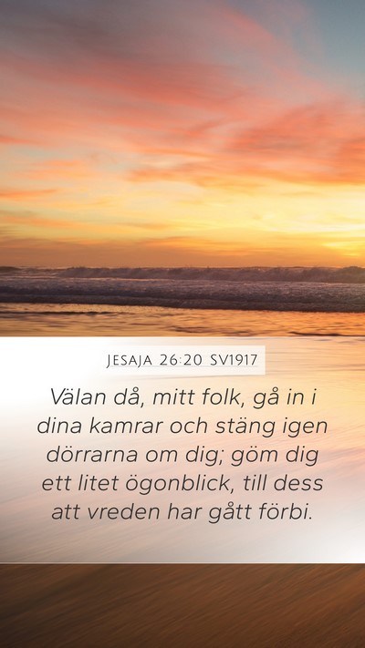 Jesaja 26:20 SV1917 Bible Verse Image